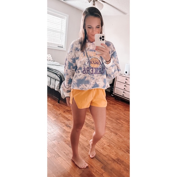 nba vintage lakers tie dye fleece lined hoodie - Picture 2 of 6